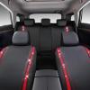 imageCAR PASS Leather Diamond Bling Car Seat Cover 2 Front Interior Sets Waterproof Universal Shining Glitter Crystal Sparkle Fit for 95 Automotive Truck SUV Cute Women Girl Black Silver RhinestoneRed Diamond