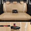 imageCAR PASS Leather Diamond Bling Car Seat Cover 2 Front Interior Sets Waterproof Universal Shining Glitter Crystal Sparkle Fit for 95 Automotive Truck SUV Cute Women Girl Black Silver RhinestoneBeige