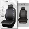 imageCAR PASS Leather Diamond Bling Car Seat Cover 2 Front Interior Sets Waterproof Universal Shining Glitter Crystal Sparkle Fit for 95 Automotive Truck SUV Cute Women Girl Black Silver RhinestoneViolet Diamond
