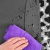 imageCAR PASS Leather Diamond Bling Car Seat Cover 2 Front Interior Sets Waterproof Universal Shining Glitter Crystal Sparkle Fit for 95 Automotive Truck SUV Cute Women Girl Black Silver RhinestoneCow Diamond