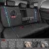 imageCAR PASS Leather Diamond Bling Car Seat Cover 2 Front Interior Sets Waterproof Universal Shining Glitter Crystal Sparkle Fit for 95 Automotive Truck SUV Cute Women Girl Black Silver RhinestoneMint Diamond