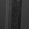 imageCAR PASS Leather Diamond Bling Car Seat Cover 2 Front Interior Sets Waterproof Universal Shining Glitter Crystal Sparkle Fit for 95 Automotive Truck SUV Cute Women Girl Black Silver RhinestoneBlack Rear