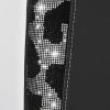 imageCAR PASS Leather Diamond Bling Car Seat Cover 2 Front Interior Sets Waterproof Universal Shining Glitter Crystal Sparkle Fit for 95 Automotive Truck SUV Cute Women Girl Black Silver RhinestoneCow Diamond