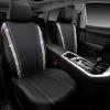 imageCAR PASS Leather Diamond Bling Car Seat Cover 2 Front Interior Sets Waterproof Universal Shining Glitter Crystal Sparkle Fit for 95 Automotive Truck SUV Cute Women Girl Black Silver RhinestoneMulticolor