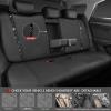 imageCAR PASS Leather Diamond Bling Car Seat Cover 2 Front Interior Sets Waterproof Universal Shining Glitter Crystal Sparkle Fit for 95 Automotive Truck SUV Cute Women Girl Black Silver RhinestoneBlack Diamond