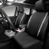 imageCAR PASS Leather Diamond Bling Car Seat Cover 2 Front Interior Sets Waterproof Universal Shining Glitter Crystal Sparkle Fit for 95 Automotive Truck SUV Cute Women Girl Black Silver RhinestoneSilver