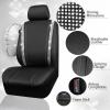 imageCAR PASS Leather Diamond Bling Car Seat Cover 2 Front Interior Sets Waterproof Universal Shining Glitter Crystal Sparkle Fit for 95 Automotive Truck SUV Cute Women Girl Black Silver RhinestoneSilver Diamond