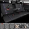 imageCAR PASS Leather Diamond Bling Car Seat Cover 2 Front Interior Sets Waterproof Universal Shining Glitter Crystal Sparkle Fit for 95 Automotive Truck SUV Cute Women Girl Black Silver RhinestoneViolet Diamond