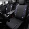 imageCAR PASS Leather Diamond Bling Car Seat Cover 2 Front Interior Sets Waterproof Universal Shining Glitter Crystal Sparkle Fit for 95 Automotive Truck SUV Cute Women Girl Black Silver RhinestoneViolet Diamond