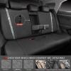 imageCAR PASS Leather Diamond Bling Car Seat Cover 2 Front Interior Sets Waterproof Universal Shining Glitter Crystal Sparkle Fit for 95 Automotive Truck SUV Cute Women Girl Black Silver RhinestoneColorful Diamond
