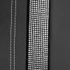 imageCAR PASS Leather Diamond Bling Car Seat Cover 2 Front Interior Sets Waterproof Universal Shining Glitter Crystal Sparkle Fit for 95 Automotive Truck SUV Cute Women Girl Black Silver RhinestoneSilver Rear