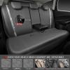 imageCAR PASS Leather Diamond Bling Car Seat Cover 2 Front Interior Sets Waterproof Universal Shining Glitter Crystal Sparkle Fit for 95 Automotive Truck SUV Cute Women Girl Black Silver RhinestoneGray