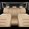 imageCAR PASS Leather Seat Covers Full Set Universal Water Resistant 3D Foam Back Support Luxury Comfort Automotive 5 Seat Covers All Season Fit for SUVSedanVan Airbag Compatible ElegancePure BlackAll Beige