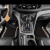 imageCAR PASS Leather Steering Wheel Cover and Waterproof Car Floor MatsMicrofiber Universal Car Combo Fit for 95 SedanSUVCars14515inch Sporty AntiSlip Safety Comfortable DesignCarbon Fiber BlackBlackBeige