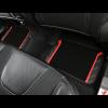 imageCAR PASS Leather Steering Wheel Cover and Waterproof Car Floor MatsMicrofiber Universal Car Combo Fit for 95 SedanSUVCars14515inch Sporty AntiSlip Safety Comfortable DesignCarbon Fiber BlackBlackRed