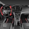imageCAR PASS Leather Steering Wheel Cover and Waterproof Car Floor MatsMicrofiber Universal Car Combo Fit for 95 SedanSUVCars14515inch Sporty AntiSlip Safety Comfortable DesignCarbon Fiber BlackBlackRed