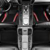 imageCAR PASS Leather Waterproof Sporty Car Floor Mats CarpetUniversal Automotive Floor Mat Fit for Sedans Cars Mid Trucks Vans SUV Set of 4 Black and GrayRed