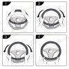 imageCAR PASS Line Rider Microfiber Leather Sporty Steering Wheel Cover Universal Fits for 95 TruckSUVCars14515inch AntiSlip Safety Comfortable Desgin BlackGrayBlack and Red