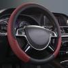 imageCAR PASS Line Rider Microfiber Leather Sporty Steering Wheel Cover Universal Fits for 95 TruckSUVCars14515inch AntiSlip Safety Comfortable Desgin BlackGrayBlack and Burgundy