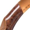 imageCAR PASS Line Rider Microfiber Leather Sporty Steering Wheel Cover Universal Fits for 95 TruckSUVCars14515inch AntiSlip Safety Comfortable Desgin BlackGrayBeige Wood Grain