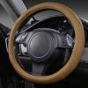 imageCAR PASS Line Rider Microfiber Leather Sporty Steering Wheel Cover Universal Fits for 95 TruckSUVCars14515inch AntiSlip Safety Comfortable Desgin BlackGrayPure Brown