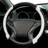 imageCAR PASS Line Rider Microfiber Leather Sporty Steering Wheel Cover Universal Fits for 95 TruckSUVCars14515inch AntiSlip Safety Comfortable Desgin BlackGrayBlackWhite