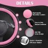 imageCAR PASS Line Rider Microfiber Leather Sporty Steering Wheel Cover Universal Fits for 95 TruckSUVCars14515inch AntiSlip Safety Comfortable Desgin BlackGrayPure Pink