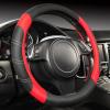 imageCAR PASS Line Rider Microfiber Leather Sporty Steering Wheel Cover Universal Fits for 95 TruckSUVCars14515inch AntiSlip Safety Comfortable Desgin BlackGrayBlackRed