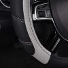 imageCAR PASS Line Rider Microfiber Leather Sporty Steering Wheel Cover Universal Fits for 95 TruckSUVCars14515inch AntiSlip Safety Comfortable Desgin BlackGrayBlackGray