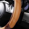 imageCAR PASS Line Rider Microfiber Leather Sporty Steering Wheel Cover Universal Fits for 95 TruckSUVCars14515inch AntiSlip Safety Comfortable Desgin BlackGrayBeige Wood Grain