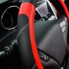 imageCAR PASS Line Rider Microfiber Leather Sporty Steering Wheel Cover Universal Fits for 95 TruckSUVCars14515inch AntiSlip Safety Comfortable Desgin BlackGrayBlackRed