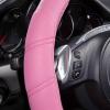 imageCAR PASS Line Rider Microfiber Leather Sporty Steering Wheel Cover Universal Fits for 95 TruckSUVCars14515inch AntiSlip Safety Comfortable Desgin BlackGrayPure Pink