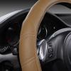 imageCAR PASS Line Rider Microfiber Leather Sporty Steering Wheel Cover Universal Fits for 95 TruckSUVCars14515inch AntiSlip Safety Comfortable Desgin BlackGrayPure Brown