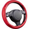 imageCAR PASS Line Rider Microfiber Leather Sporty Steering Wheel Cover Universal Fits for 95 TruckSUVCars14515inch AntiSlip Safety Comfortable Desgin BlackGrayRedCarbon Fiber