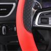 imageCAR PASS Line Rider Microfiber Leather Sporty Steering Wheel Cover Universal Fits for 95 TruckSUVCars14515inch AntiSlip Safety Comfortable Desgin BlackGrayBlack and Red