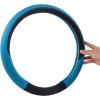imageCAR PASS Line Rider Microfiber Leather Sporty Steering Wheel Cover Universal Fits for 95 TruckSUVCars14515inch AntiSlip Safety Comfortable Desgin BlackGrayBlack and Blue