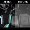 imageCAR PASS Line Rider Sporty Car Seat Covers Full Set with 4Pcs Waterproof Car Floor Mats Universal Fit Airbag Compatible Automotive Interior Covers for Sedans TrucksVansSUV Combo Set Black ampamp GrayBlack  Mint