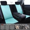 imageCAR PASS Line Rider Sporty Car Seat Covers Full Set with 4Pcs Waterproof Car Floor Mats Universal Fit Airbag Compatible Automotive Interior Covers for Sedans TrucksVansSUV Combo Set Black ampamp GrayBlack  Mint