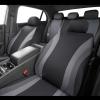 imageCAR PASS Line Rider Sporty Car Seat Covers Full Set with 4Pcs Waterproof Car Floor Mats Universal Fit Airbag Compatible Automotive Interior Covers for Sedans TrucksVansSUV Combo Set Black ampamp GrayBlack  Gray