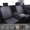 imageCAR PASS Line Rider Sporty Car Seat Covers Full Set with 4Pcs Waterproof Car Floor Mats Universal Fit Airbag Compatible Automotive Interior Covers for Sedans TrucksVansSUV Combo Set Black ampamp GrayBlack  Gray