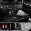 imageCAR PASS Nappa PU Leather Seat Covers Full Set Cushioned 3D Foam Leather seat Covers Waterproof LuxuryUniversal Fit for SUV Pickup Trucks Full Coverage Black and CharcoalBlack Charcoal