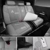 imageCAR PASS Nappa PU Leather Seat Covers Full Set Cushioned 3D Foam Leather seat Covers Waterproof LuxuryUniversal Fit for SUV Pickup Trucks Full Coverage Black and CharcoalGray