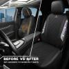 imageCAR PASS Oxford Bling Diamond Car Seat Covers Full Set Interior Sets Waterproof Shining Glitter Sparkly Crystal Universal Armrest Fit 95 Automotive Truck SUV Cute Women Girl Black Silver RhinestoneMulticolor Diamond