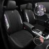 imageCAR PASS Oxford Bling Diamond Car Seat Covers Full Set Interior Sets Waterproof Shining Glitter Sparkly Crystal Universal Armrest Fit 95 Automotive Truck SUV Cute Women Girl Black Silver RhinestoneMulticolor Diamond