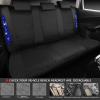 imageCAR PASS Oxford Bling Diamond Car Seat Covers Full Set Interior Sets Waterproof Shining Glitter Sparkly Crystal Universal Armrest Fit 95 Automotive Truck SUV Cute Women Girl Black Silver RhinestoneBule Rhinestone