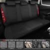 imageCAR PASS Oxford Bling Diamond Car Seat Covers Full Set Interior Sets Waterproof Shining Glitter Sparkly Crystal Universal Armrest Fit 95 Automotive Truck SUV Cute Women Girl Black Silver RhinestoneRed Rhinestone