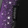 imageCAR PASS Oxford Bling Diamond Car Seat Covers Full Set Interior Sets Waterproof Shining Glitter Sparkly Crystal Universal Armrest Fit 95 Automotive Truck SUV Cute Women Girl Black Silver RhinestonePurple
