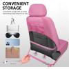 imageCAR PASS Oxford Bling Diamond Car Seat Covers Full Set Interior Sets Waterproof Shining Glitter Sparkly Crystal Universal Armrest Fit 95 Automotive Truck SUV Cute Women Girl Black Silver RhinestonePink Rhinestone