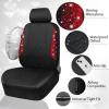 imageCAR PASS Oxford Bling Diamond Car Seat Covers Full Set Interior Sets Waterproof Shining Glitter Sparkly Crystal Universal Armrest Fit 95 Automotive Truck SUV Cute Women Girl Black Silver RhinestoneRed Diamond