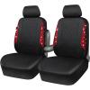 imageCAR PASS Oxford Bling Diamond Car Seat Covers Full Set Interior Sets Waterproof Shining Glitter Sparkly Crystal Universal Armrest Fit 95 Automotive Truck SUV Cute Women Girl Black Silver RhinestoneRed Diamond